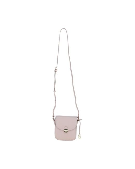 Ashwood Leather Pink Elegant Crossbody Bag With Twist Lock