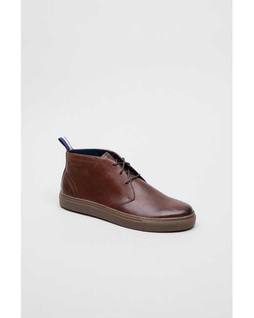 Ben Sherman Parka Leather Men's Brown Boots - Uk 8 for men