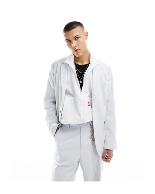 ASOS White Oversized Suit Jacket for men