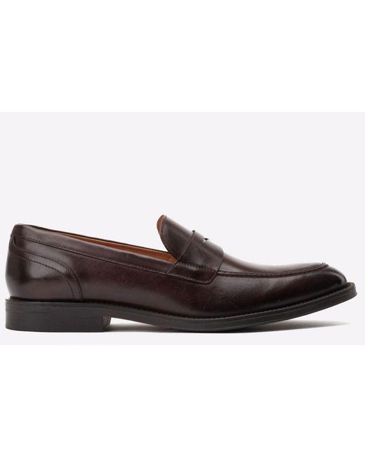 Base London Brown Kennedy Loafers for men