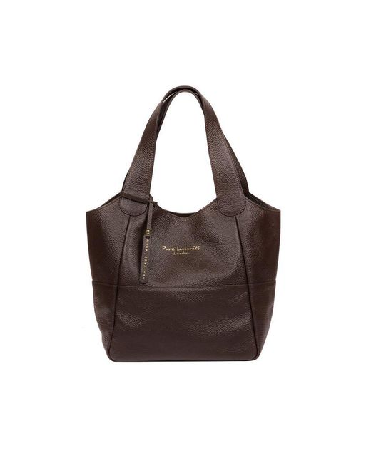 Pure Luxuries Brown 'Freer' Leather Tote Bag