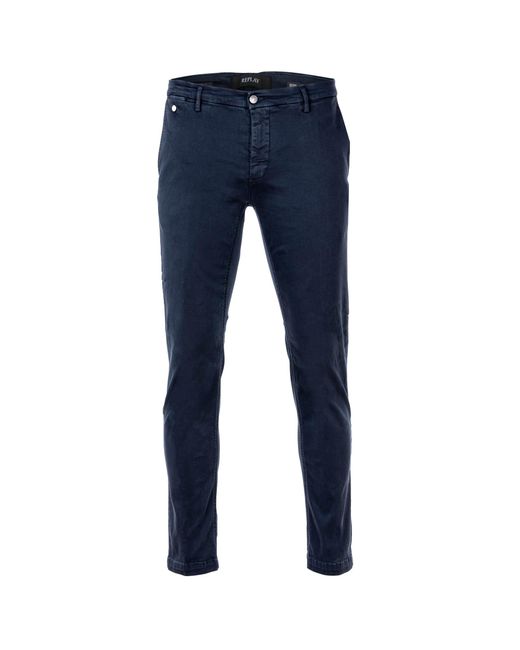 Replay Blue Bull Hyperflex Stretch Benni Jeans for men