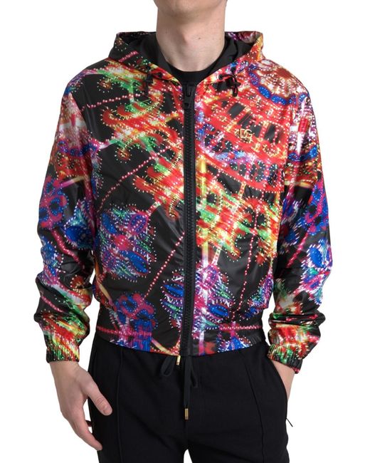 Dolce & Gabbana Blue Hooded Sweatshirt Sweater for men