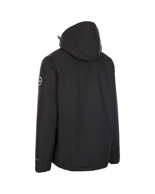 Trespass Black Oswarm Waterproof Jacket for men