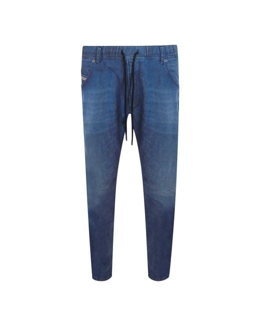 DIESEL Blue Krooley-Ne Jeans Cotton for men