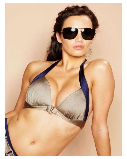 Pour Moi Natural Marbella Padded Halter Bikini Top