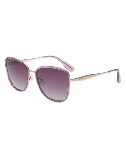 G.O.D Eyewear Purple Polarised Uv400 Lifestyle Sunglasses With Lightweight Metal-Polycarbonate Frame