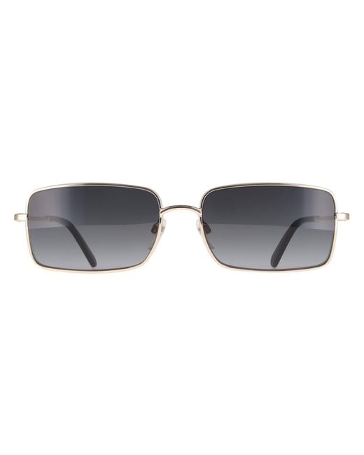 Marc Jacobs Gray Rectangle Dark Gradient 771/S Metal