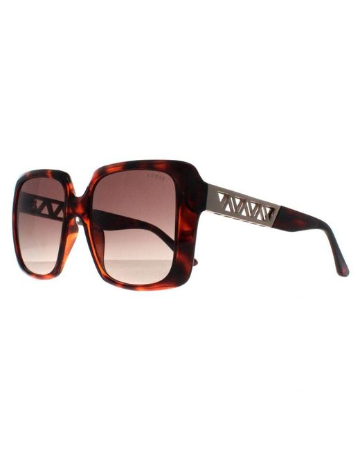 Guess Brown Square Dark Havana Gradient Gu7689