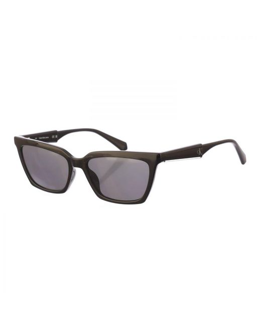 Calvin Klein Black Womenss Cat-Eye Acetate Sunglasses Ckj23606S