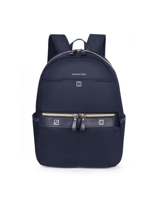 Infinity Leather Blue Backpack Rucksack 40 X 30 X 14 Cm Underseat Travel Cabin Bag For Ryanair, Easy Jet