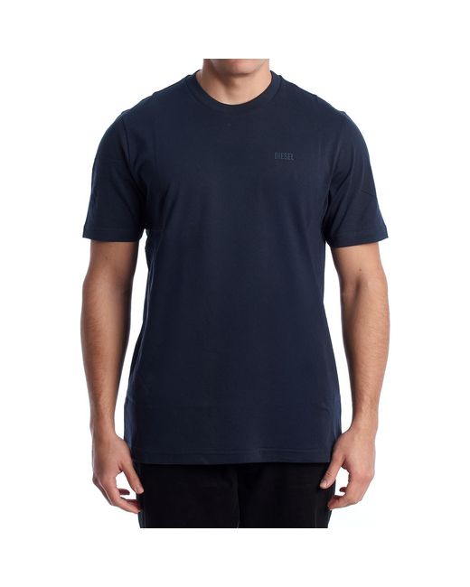 DIESEL Blue Short Sleeve Cotton T-Shirt A18997_Rpati for men