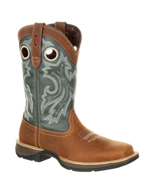 Durango Rebel Leder Herren Sattelhorn-/Klee-Stiefel in Green für Herren