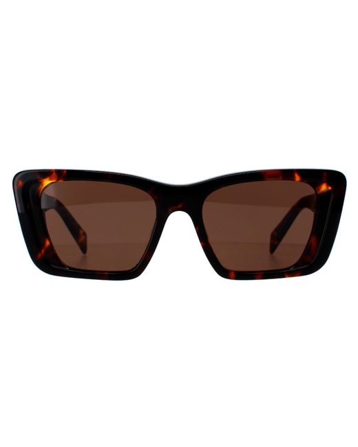 Prada Brown Rectangle Honey Havana Dark Pr08Ys