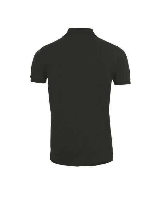 Sol's Black Phoenix Short Sleeve Pique Polo Shirt for men