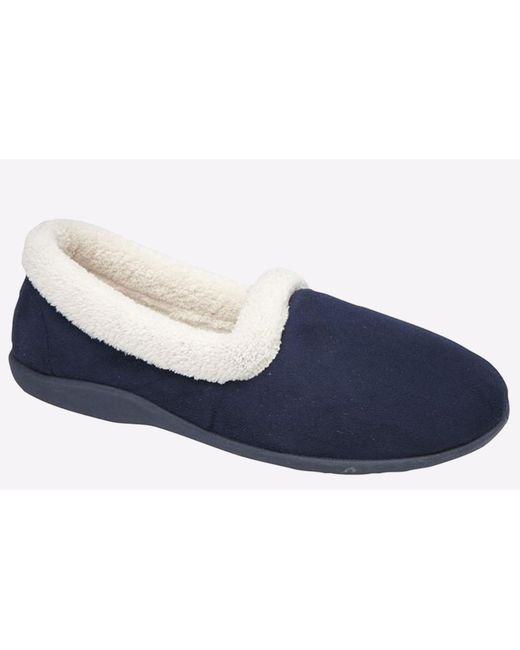 Sleeper Blue Sandie Ii Memory Foam Slippers