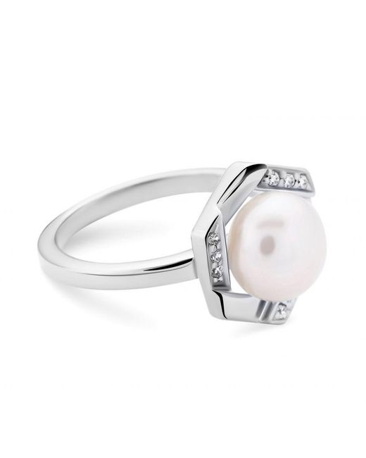Orphelia White 925 Sterling Ring