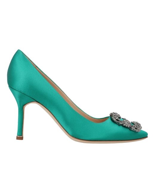 Manolo Blahnik Green Hangisi 090 Pumps