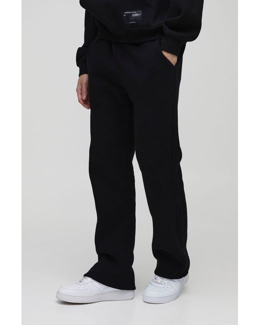 BoohooMAN Black Relaxed Gusset Jogger for men