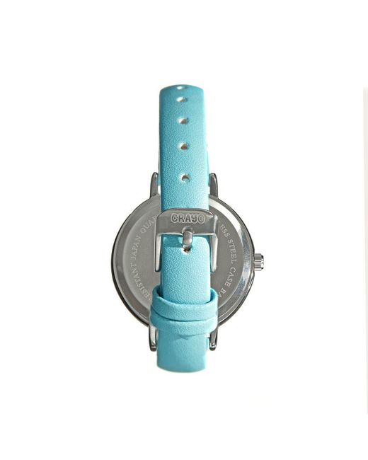 Crayo Blue Dot Strap Watch