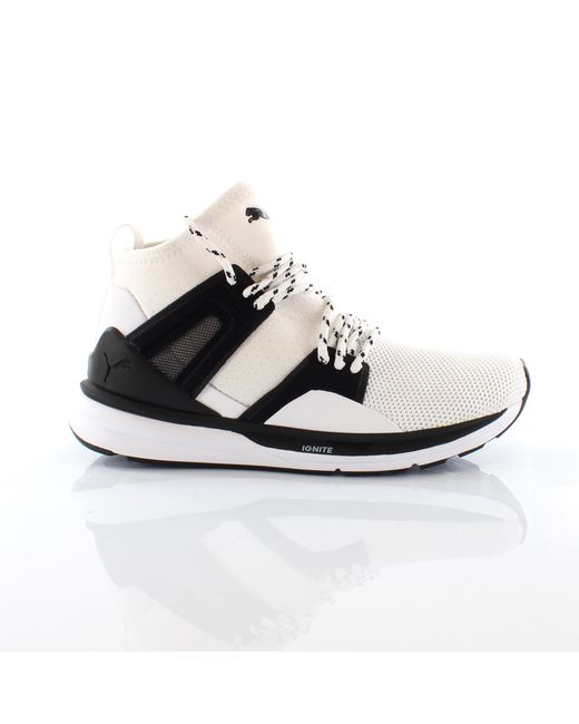 PUMA White Ignite Blaze Of Glory Limitless Hi Lace Up Trainers 363126 02 Textile for men