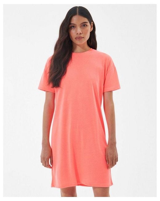 Barbour Pink Halton T-shirt Dress