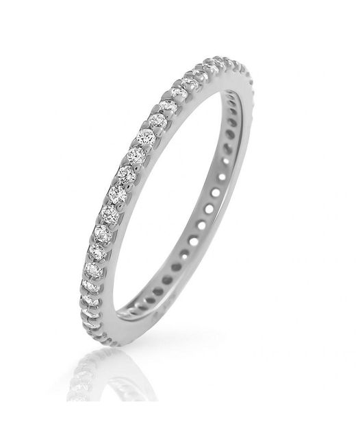 Orphelia Metallic 'Lily' 925 Sterling Ring