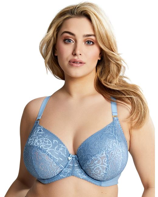 Sculptresse By Panache Blue Estel Plunge Bra