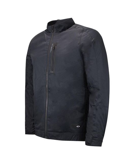 Oakley Blue City Performance Long Sleeve Zip Up Bomber Jacket 412423 02E Cotton for men