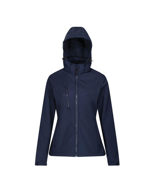 Regatta Blue Ladies Venturer 3 Layer Membrane Soft Shell Jacket