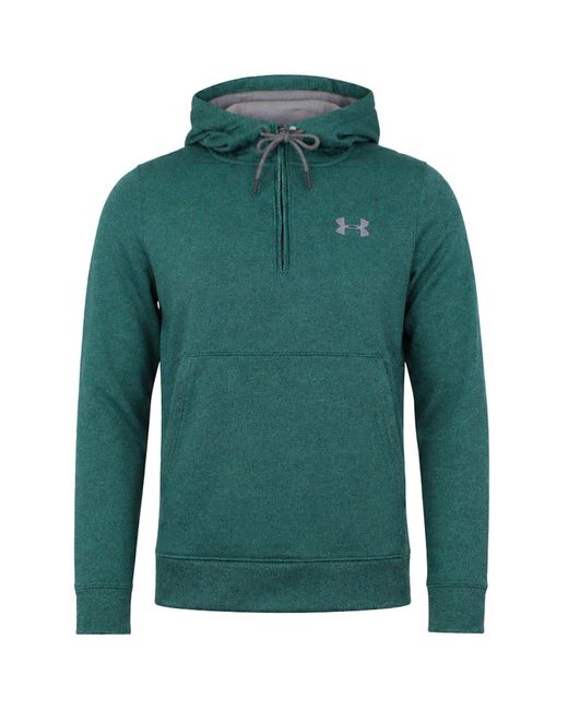 Under Armour Green Threadborne Fleece Hoodie for men