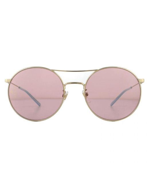 Gucci Pink Sunglasses Gg0680S 004 And Metal