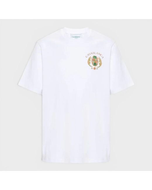 Casablanca White Joyaux D'Afrique Tennis Club Printed T-Shirt Cotton