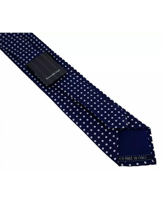 Zegna Blue Silk Ties & Bowty for men