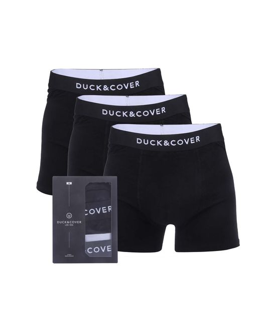 Duck and Cover Blue 3 Pack Of Sagnet Boxers for men