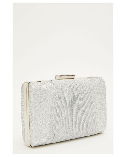 Quiz white clutch bag hot sale