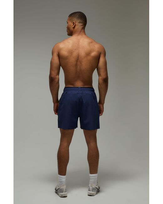 BoohooMAN Blue Active Stretch Woven 5Inch Shorts for men