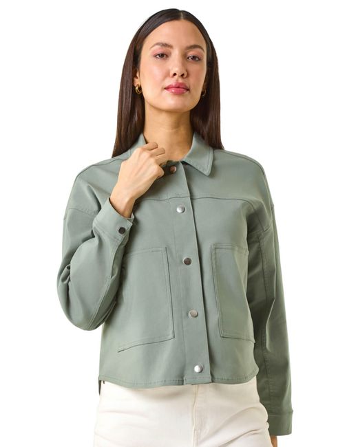 Roman Green Patch Pocket Jacket