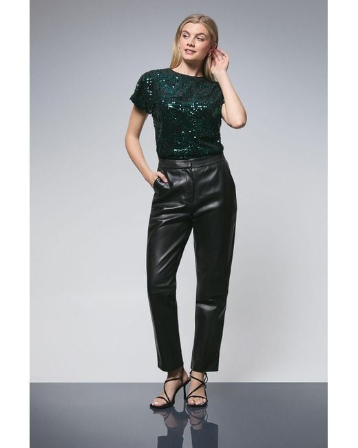 PRINCIPLES Multicolor Sequin Detail Top