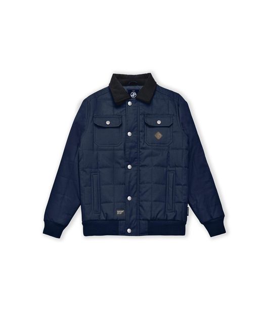 Seventyseven Blue Seventyseven Worker Jacket Cotton for men