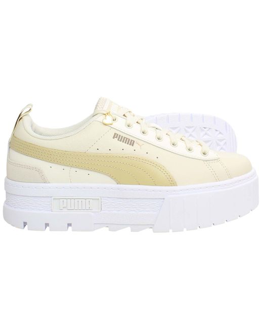 PUMA White Mayze Gems Trainers