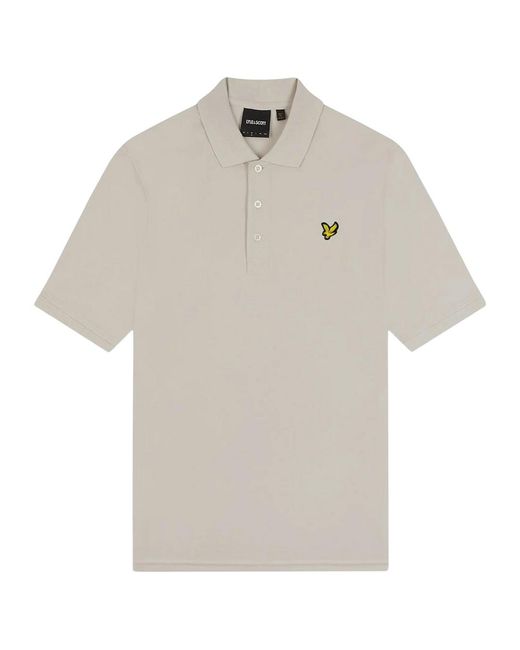 Lyle & Scott White Cove Plain Polo Shirt for men