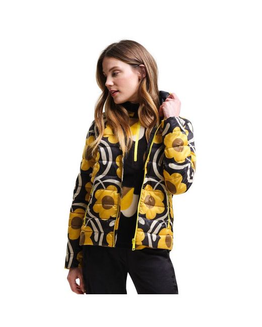 Regatta Yellow Orla Printed Padded Insulated Jacket Coat