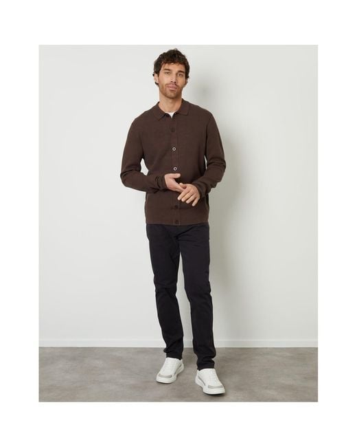 Threadbare Brown Button Blossom Regular Fit Shirt for men
