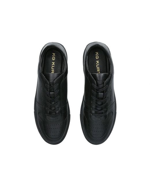 KG by Kurt Geiger Black Leather Flash Sneakers for men