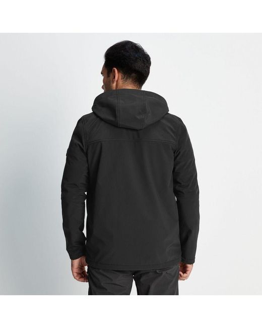 TOG24 Blue Truro Hooded Softshell Jacket for men