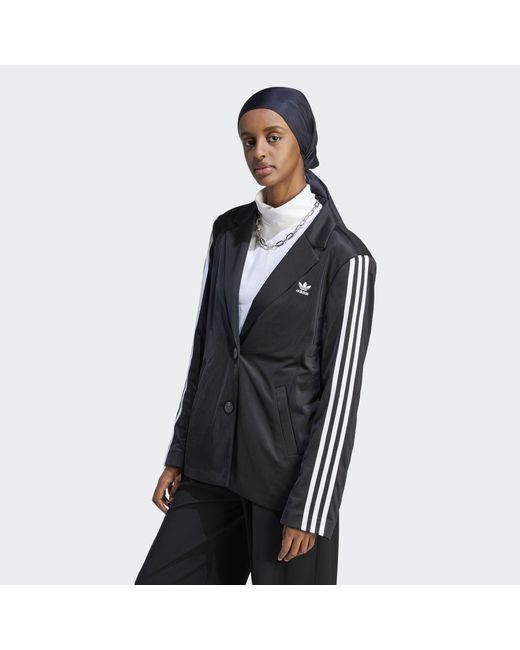 Adidas Originals Black Adicolor Classics 3-Stripes Blazer