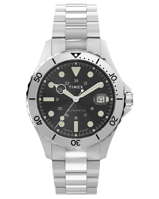 Timex Metallic Navi Watch Tw2Y15300 Stainless Steel for men