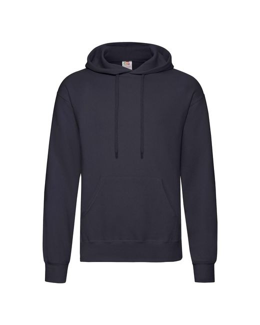Fruit Of The Loom Blue Adults Classic Hooded Sweatshirt (Deep)