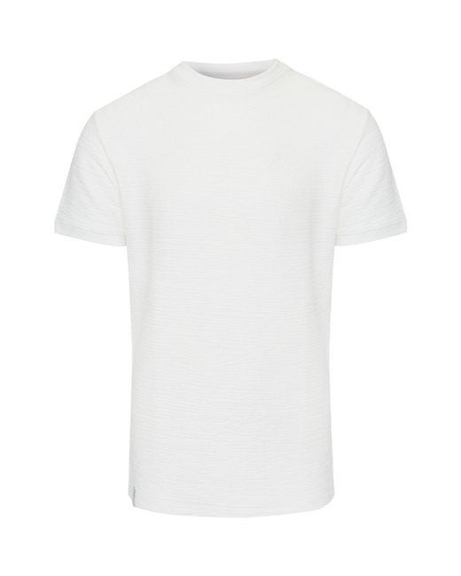 Threadbare White Falkland Regular Fit Crew Neck T-Shirt for men